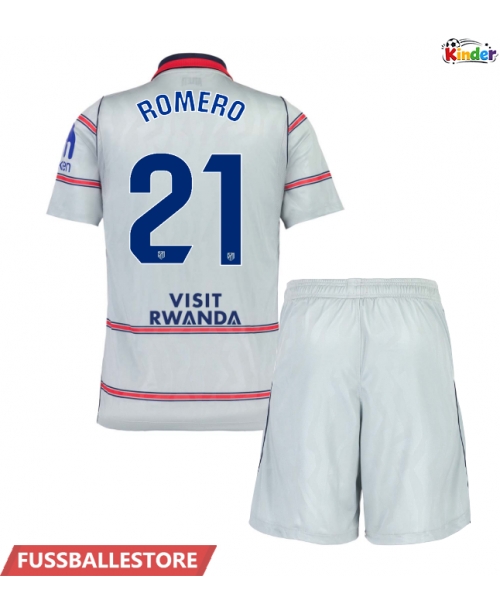 Günstige Atletico Madrid Cristian Romero #21 3rd trikot Kinder 2026-27 Kurzarm (+ Kurze Hosen)